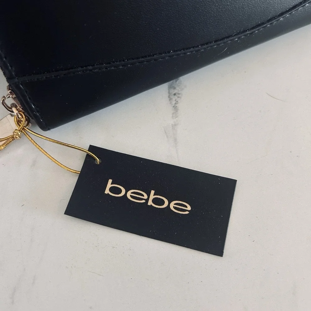 bebe Melendy Zip Around Wallet Clutch 7.5